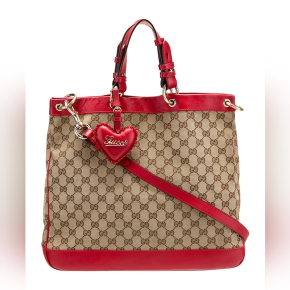 Gucci Handbags - GUCCI Monogram Valentine Bag Red Rare